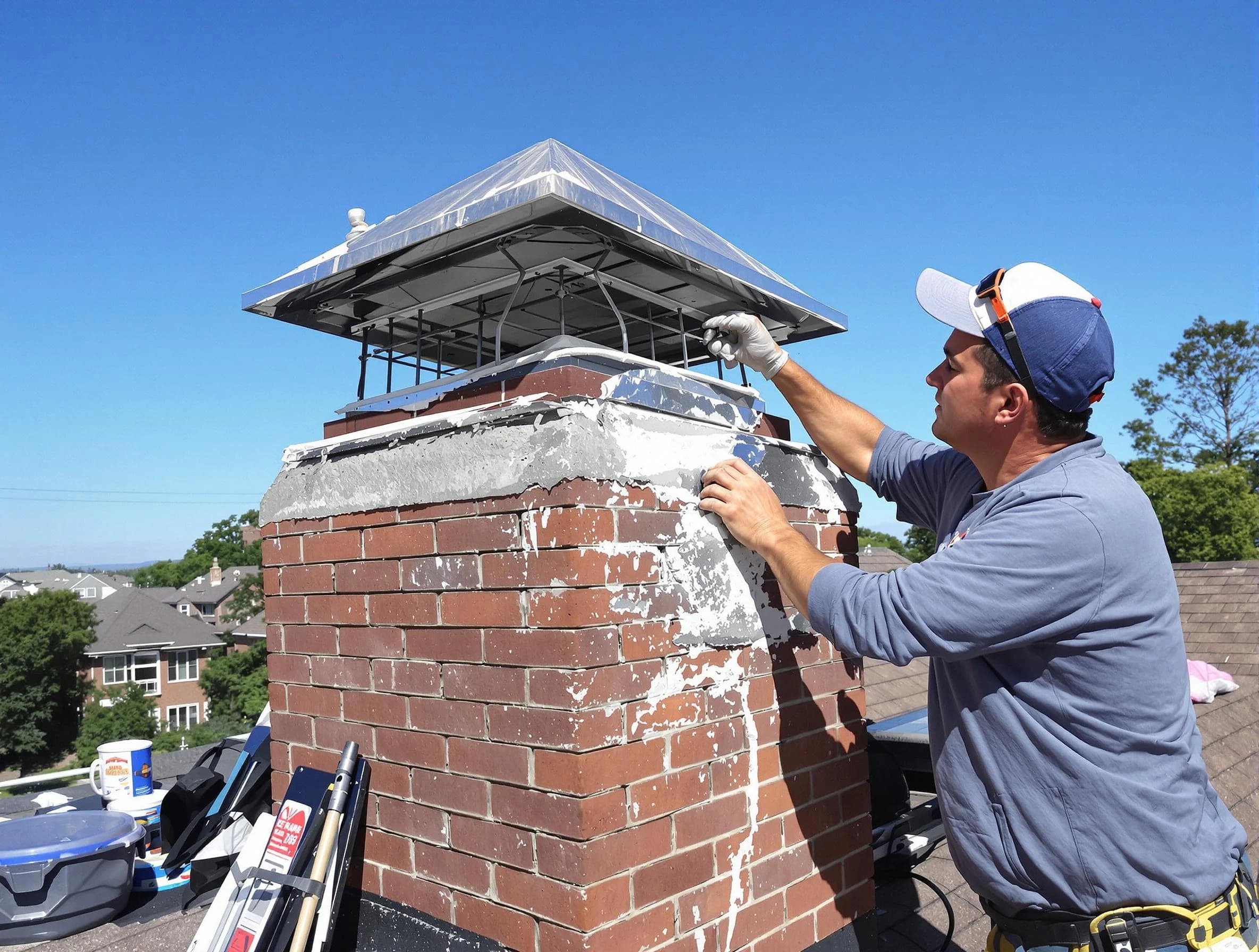 Chimney Crown Services service in Livingston, NJ